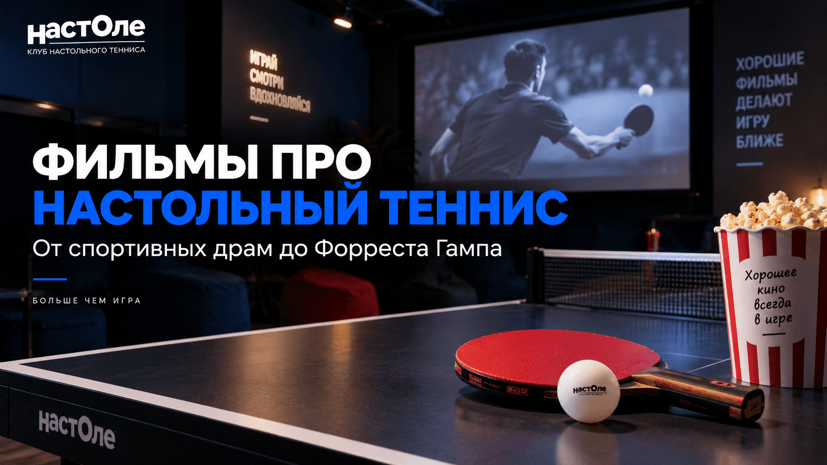 Фильмы и документальные проекты про настольный теннис